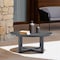 Armen Living Argiope Outdoor Patio Round Coffee Table in Gray Aluminum 840254332560 - alternate 3